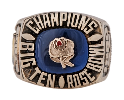 1980 Michigan Wolverines Big 10 Rose Bowl Championship Players Ring - Cedric Coles